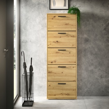 Skrinka na topánky SAXON 3 dub artisan 5