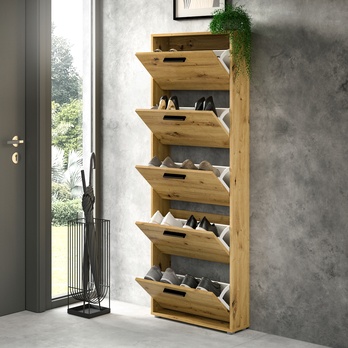 Skrinka na topánky SAXON 3 dub artisan 7