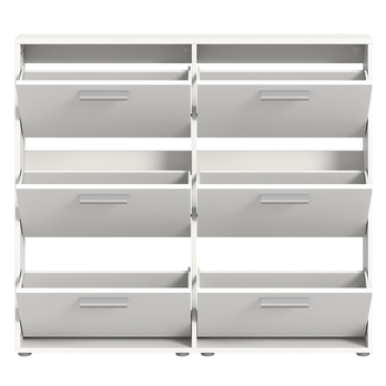 Skrinka na topánky SAXON 4 biela 4