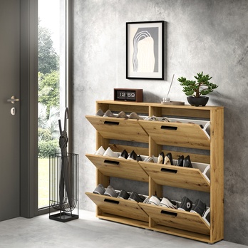 Skrinka na topánky SAXON 4 dub artisan 7