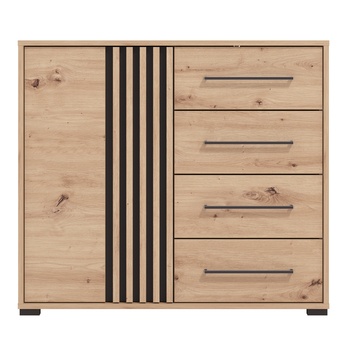 Komoda SCALA dub artisan, šírka 93 cm 3