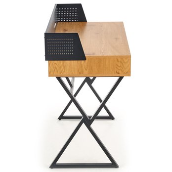 Písací stôl SCB-43 dub zlatý/čierna 4