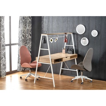 Písací stôl SCB-48 dub sonoma/biela 1