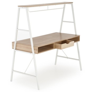 Písací stôl SCB-48 dub sonoma/biela 2