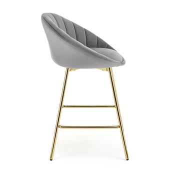 Barová stolička SCH-112 sivá/zlatá 2