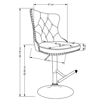 Barová stolička SCH-117 tmavozelená 9
