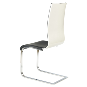 Jedálenská stolička SCK-104 čierna/biela 1