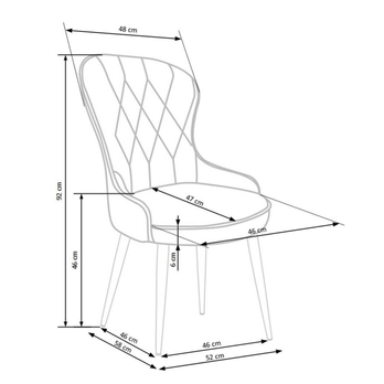 Jedálenská stolička SCK-366 tmavozelená 5