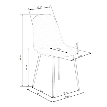 Jedálenská stolička SCK-379 tmavozelená 5