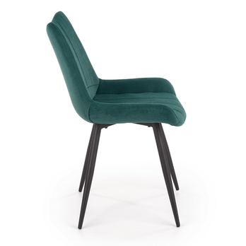 Jedálenská stolička SCK-388 tmavozelená/čierna 2