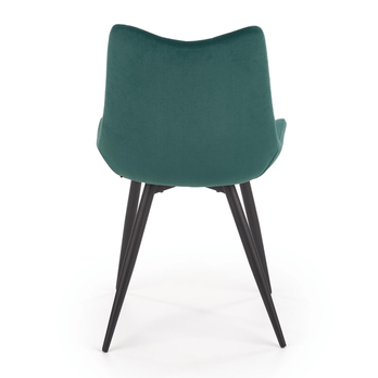 Jedálenská stolička SCK-388 tmavozelená/čierna 3