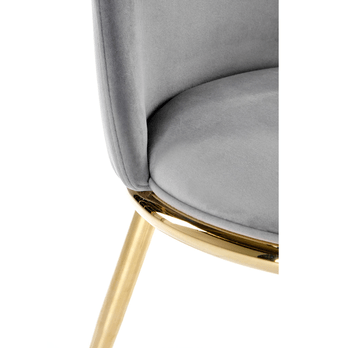 Jedálenská stolička SCK-460 sivá/zlatá 4