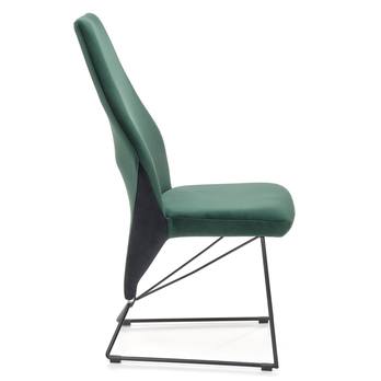 Jedálenská stolička SCK-485 tmavozelená/čierna 1