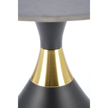 Prístavný stolík SCOLATO čierny mramor/zlatá 2