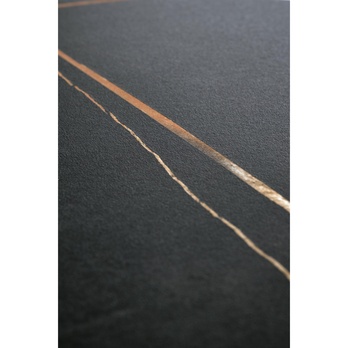 Prístavný stolík SCOLATO čierny mramor/zlatá 3