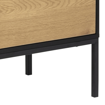 Komoda SEAFORD 120 matný divoký dub/matná čierna 5