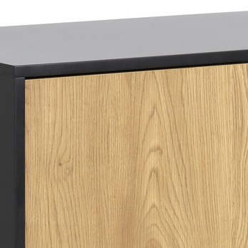 Komoda SEAFORD 120 matný divoký dub/matná čierna 6