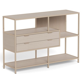 Regál/knižnica SEAFORD 18 sivá 4