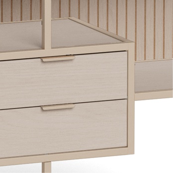 Regál/knižnica SEAFORD 18 sivá 7