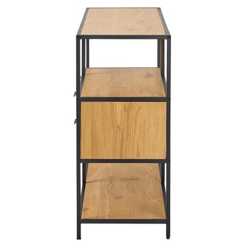 Regál/knižnica SEAFORD 18 dub divoký/čierna 5