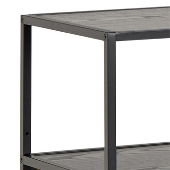 Regál/knižnica SEAFORD 19 čierna 6