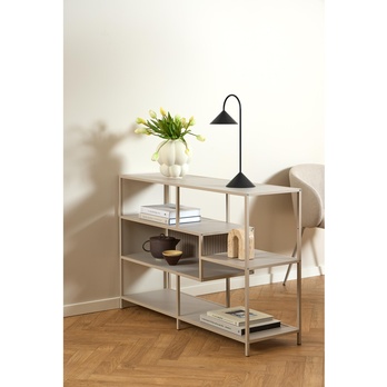 Regál/knižnica SEAFORD 19 sivá 2