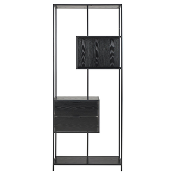 Regál/knižnica SEAFORD 21 čierna 3