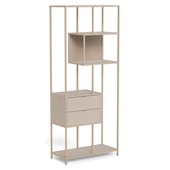 Regál/knižnica SEAFORD 21 sivá 3