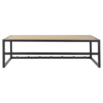 Nástenný vešiak SEAFORD 2 čierna/dub divoký 2