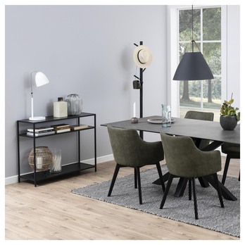 Konzolový stolík SEAFORD 2 čierna 1