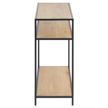 Konzolový stolík SEAFORD 2 čierna/dub divoký 3