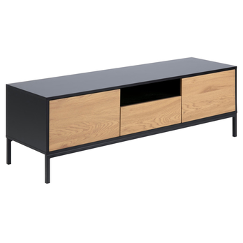 TV komoda SEAFORD 2 čierna/dub divoký 2