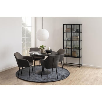 Vitrína SEAFORD 3 čierna 1