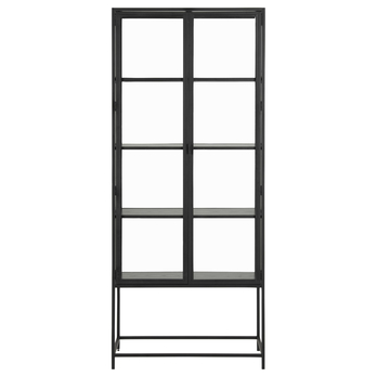 Vitrína SEAFORD 3 čierna 3