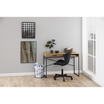 Písací stôl SEAFORD 4 dub/čierna 2