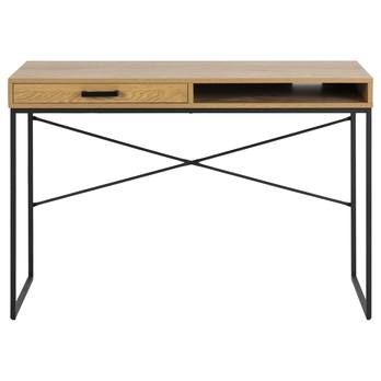 Písací stôl SEAFORD 4 dub/čierna 3