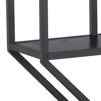 Nástenný regál SEAFORD čierna 5