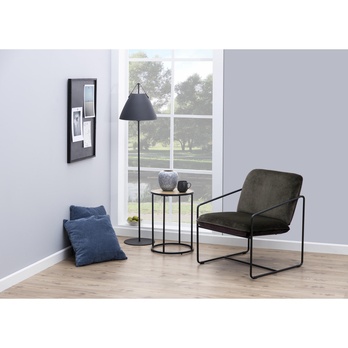 Odkladací stolík SEAFORD dub/čierna 1