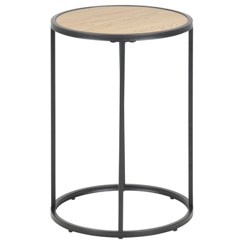 Odkladací stolík SEAFORD dub/čierna 3