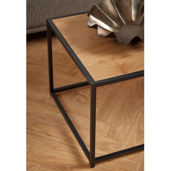 Konferenčný stolík SEAFORD dub divoký/čierna 5