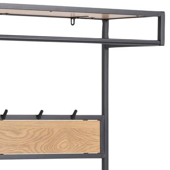 Predsieňová zostava SEAFORD divoký dub/čierna 6