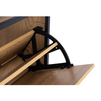 Skrinka na topánky SEAFORD čierna/matná čierna 4