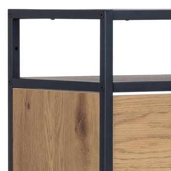 Skrinka na topánky SEAFORD čierna/matná čierna 6