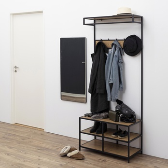 Predsieňová zostava SEAFORD divoký dub/čierna 1