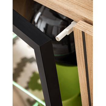 Komoda SEAN prírodná/čierna 4