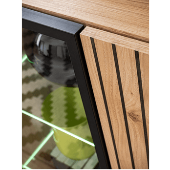 Komoda SEAN prírodná/čierna 5