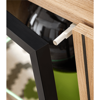 Komoda SEAN prírodná/čierna 3