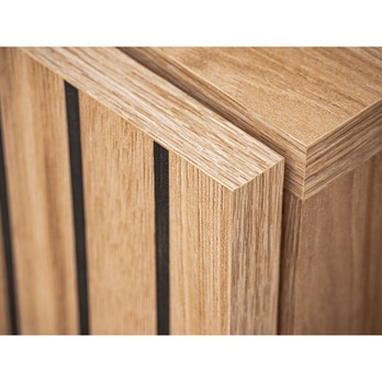 Vysoká vitrína SEAN prírodná/čierna 3