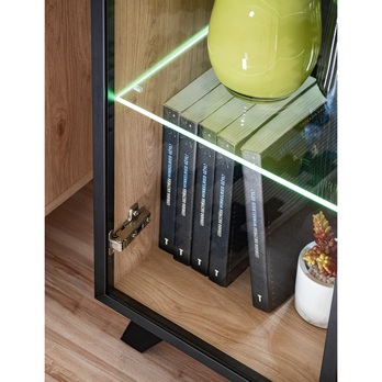 Komoda SEAN prírodná/čierna 8