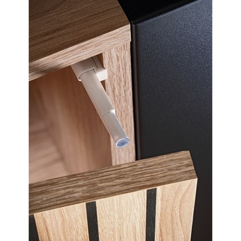 Komoda SEAN prírodná/čierna 9